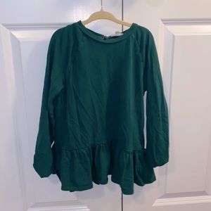 Crewcuts long sleeve top with bow back closure